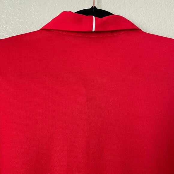 Nike Pro Bowl NFL On Field Polo Shirt Mens XL Red Dri Fit Athletic Henley DH1941 - Picture 7 of 12